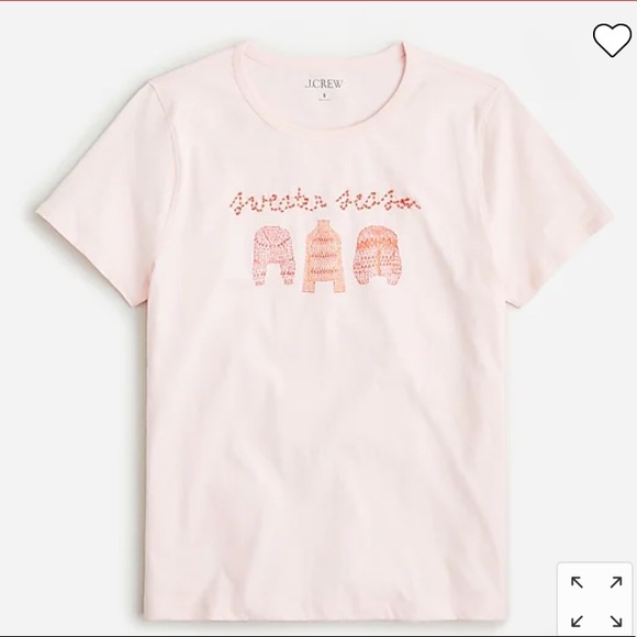 J.Crew “Sweater Season” T-Shirt - Picture 1 of 2